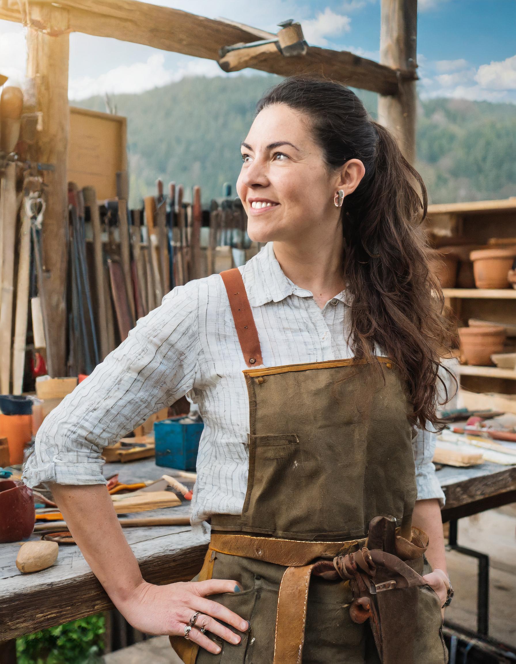 Fröhliche Person, positive Atmosphäre