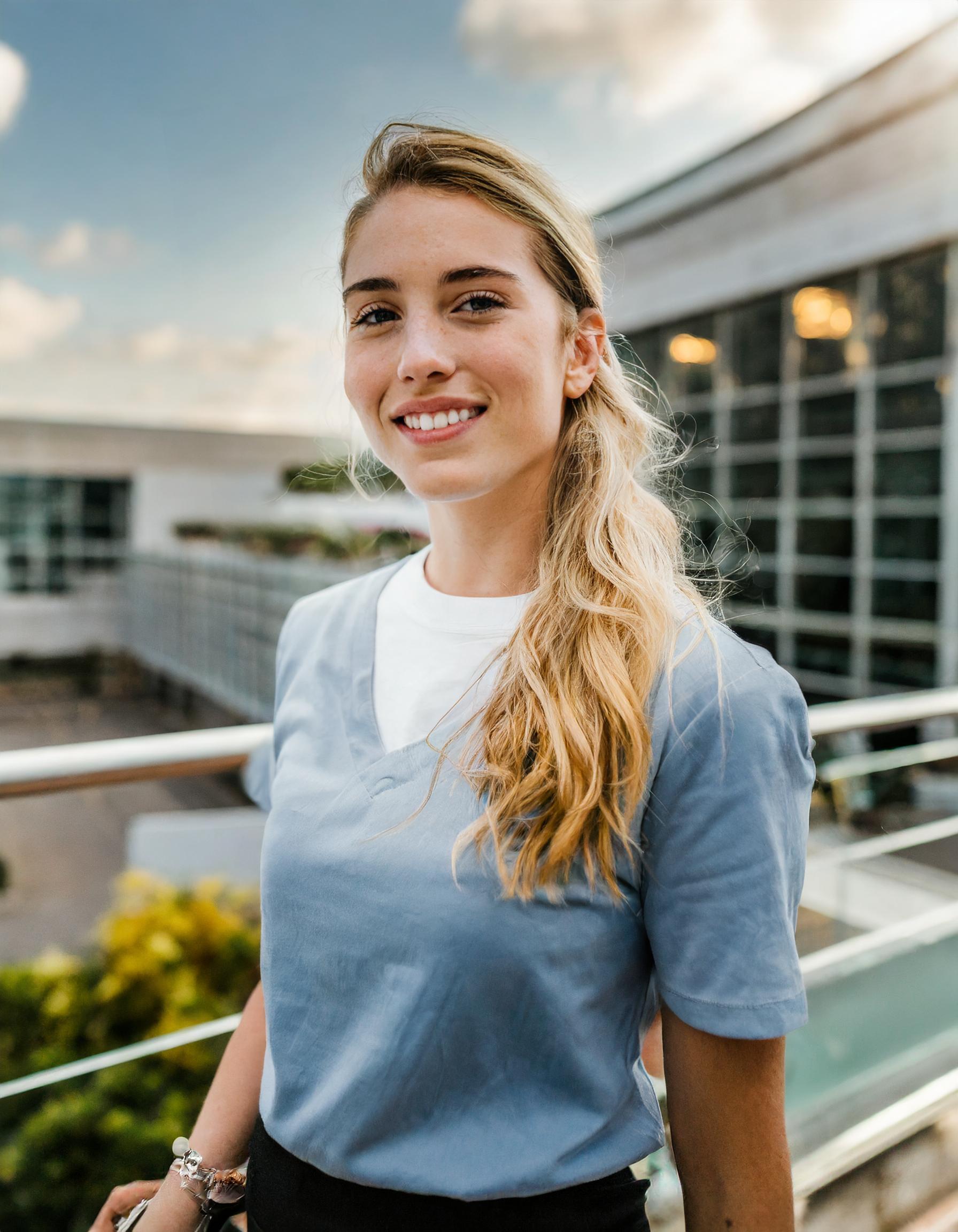 Glückliche Person, positive Stimmung